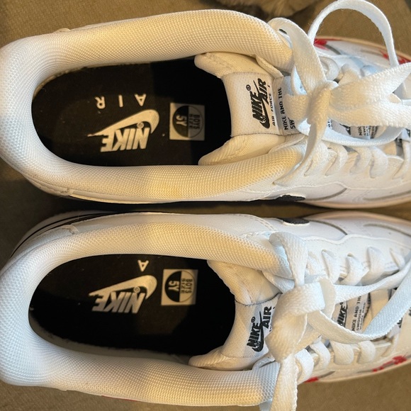 Custom Nike Air Force 1, Double Air Low White Black. - Picture 5 of 5